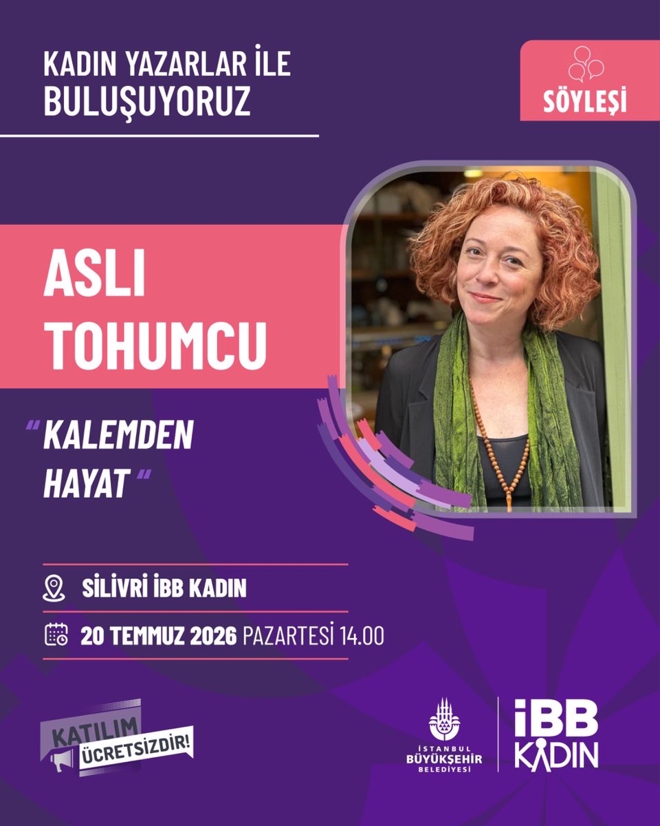 ibbkadin's tweet photo. İBB Kadın olarak, kelimeleriyle ilham veren kadın yazarları sizlerle buluşturmaya devam ediyoruz! 📚

Bu keyifli buluşmada, değerli yazarlarımızla edebiyat, hayat ve kadına dair derinlikli sohbetler gerçekleştireceğiz.

#UmutBurada https://t.co/EVWobdBZY2