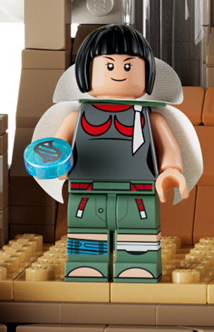 just2goodYT's tweet photo. she looks perfect as a lego minifigure in every way except her hair is awful lmao https://t.co/Prvk230E7L