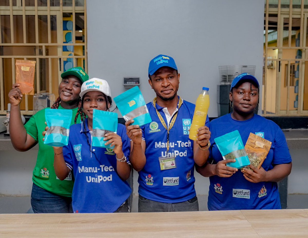 timbuktooafrica's tweet photo. Nigeria's third #UniPod is here!
The #ManuTechUniPod at Michael Okpara University of Agriculture, Umudike expands the growing #timbuktoo innovation ecosystem, empowering young innovators to advance manufacturing and strengthen local industries. https://t.co/251c9VnyzL