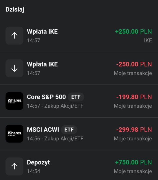 InvestFor26787's tweet photo. Dopłacam dzisiaj 750zł do portfela. Za 200 kupuje ETF #SP500, za 300 ETF na cały świat, 250 wpłacam na #IKE, gdzie sprzedałem też dzisiaj 2 akcje Asseco Poland (+25zł). https://t.co/mhdxFqX7S3