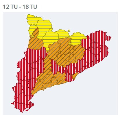 VOSTcat's tweet photo. Las previsiones indican que las temperaturas estarán muy por encima de la media hasta finales de la semana que viene.

#Oladecalor persistente: hay que extremar las precauciones durante los próximos diez días https://t.co/kJR5i5RDjK