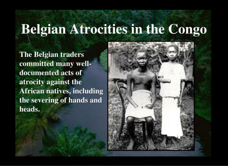 Based__Willie's tweet photo. @TrueFactsStated Fun fact: Belgium committed race based mass murder and forced labor in the Congo as late as the 1960s. Doesn't surprise me you're cheering for them. https://t.co/X2pGFHu82q