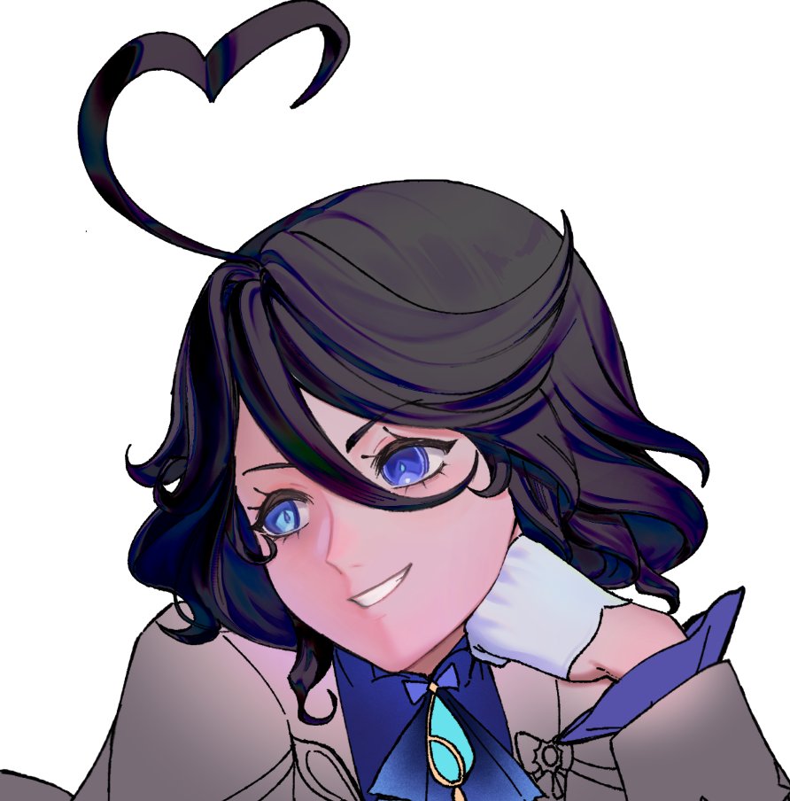 Atsuku_Naru's tweet photo. This experiment color on furina looks so good 😭 https://t.co/yWafL8zqEK