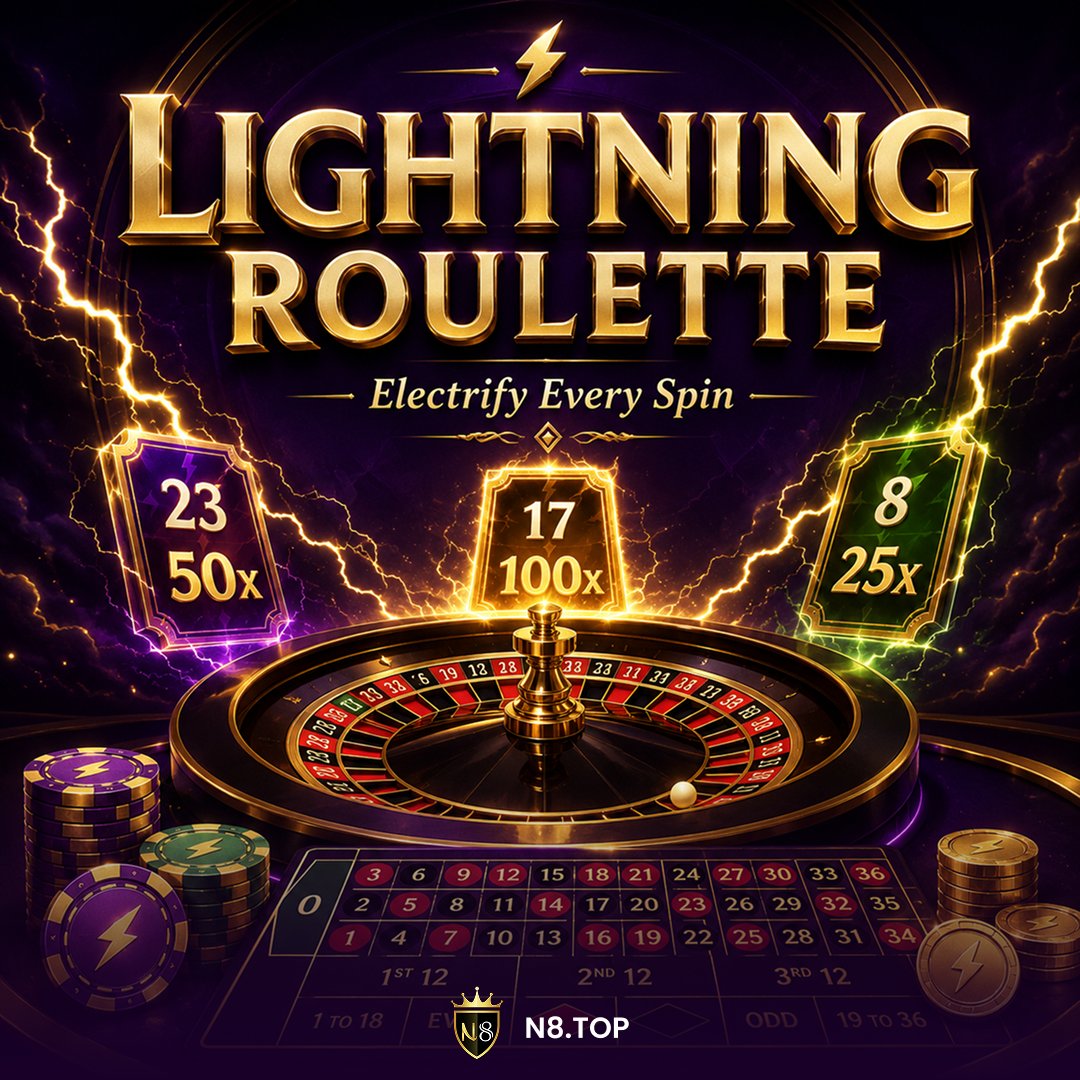 n8_social66758's tweet photo. ⚡🎰 LIGHTNING ROULETTE IS ON FIRE! 🔥
Think you've got the lucky number? 🎯
Catch massive Lightning Multipliers and turn every spin into a thrilling opportunity! ⚡💰
🔥 Multipliers up to 200X+
🎡 Spin the Wheel
⚡ Feel the Thunder
🏆 Win Big
👉 LINK IN BIO
#LightningRoulette https://t.co/Rl3JhUNvkn