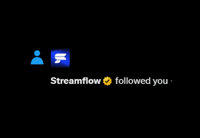 Streamflow tweet media