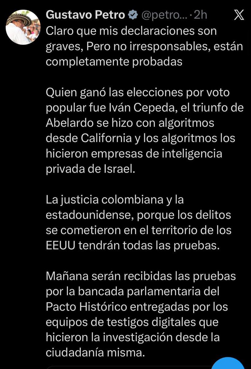 RedBullSoy's tweet photo. Si? Gran hijueputa y por qué no decís nada del voto fusil en las zonas donde tú camarada obtuvo la mayoría de votación? Por qué ahí si cerras el hocico? ... Estás asustado @petrogustavo, de está no salís, te vas preso Malparido criminal. https://t.co/ZeYOJuuTXj