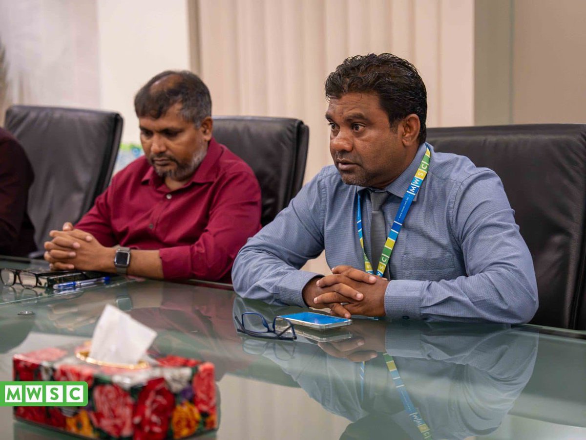 MWSC_Official's tweet photo. Deputy Managing Director Abdul Salaam and the management team met with the ADh. Fenfushi Council.

Discussions focused on reviewing the progress of ongoing projects on the island and exploring ways to expedite their completion for the benefit of the community.

#TeamMWSC https://t.co/LzvOYbxRFR