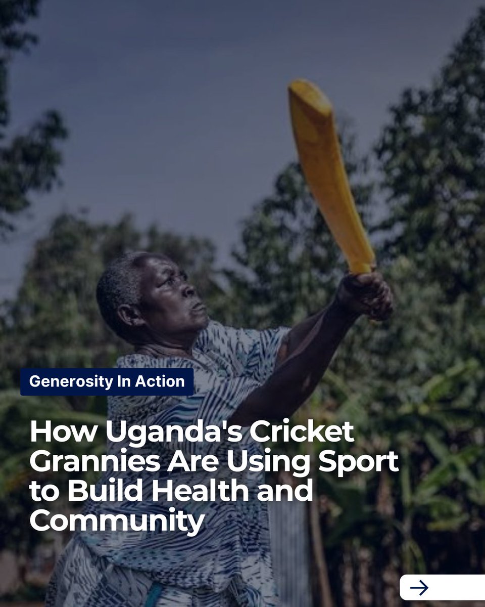 GivingTueAfrica's tweet photo. Generosity begins by making room for someone else.

In Jinja, Uganda, the #CricketGrannies are showing how an inclusive space can build healthier lives, stronger friendships, and thriving communities.

📸 @luistatophoto
#GivingTuesday #GivingTuesdayAfrica https://t.co/kEaxXe4kYV