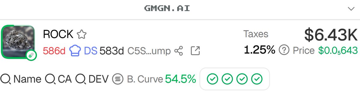 rustam_pump_fun's tweet photo. OG $ROCK

x2+ since call
x3 from the deep after the call
MC now $6.43k

C5S5dtQhyCf7cqCGrTtSdkf8GyvF7zkkbEpnkLHPpump
#rock https://t.co/SwSSQXoAye
