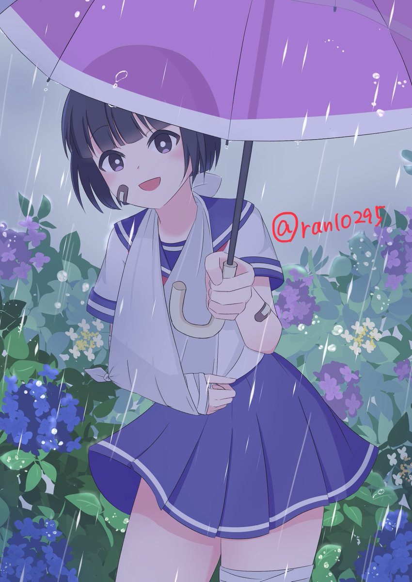 ran10295's tweet photo. https://t.co/2AjnJUh83K #Skeb #Commission  
リクエスト、ブーストありがとうございました！！
雨も☂️も初めて描いたけど楽しかったです☺️ https://t.co/Pr4gRJp5T6