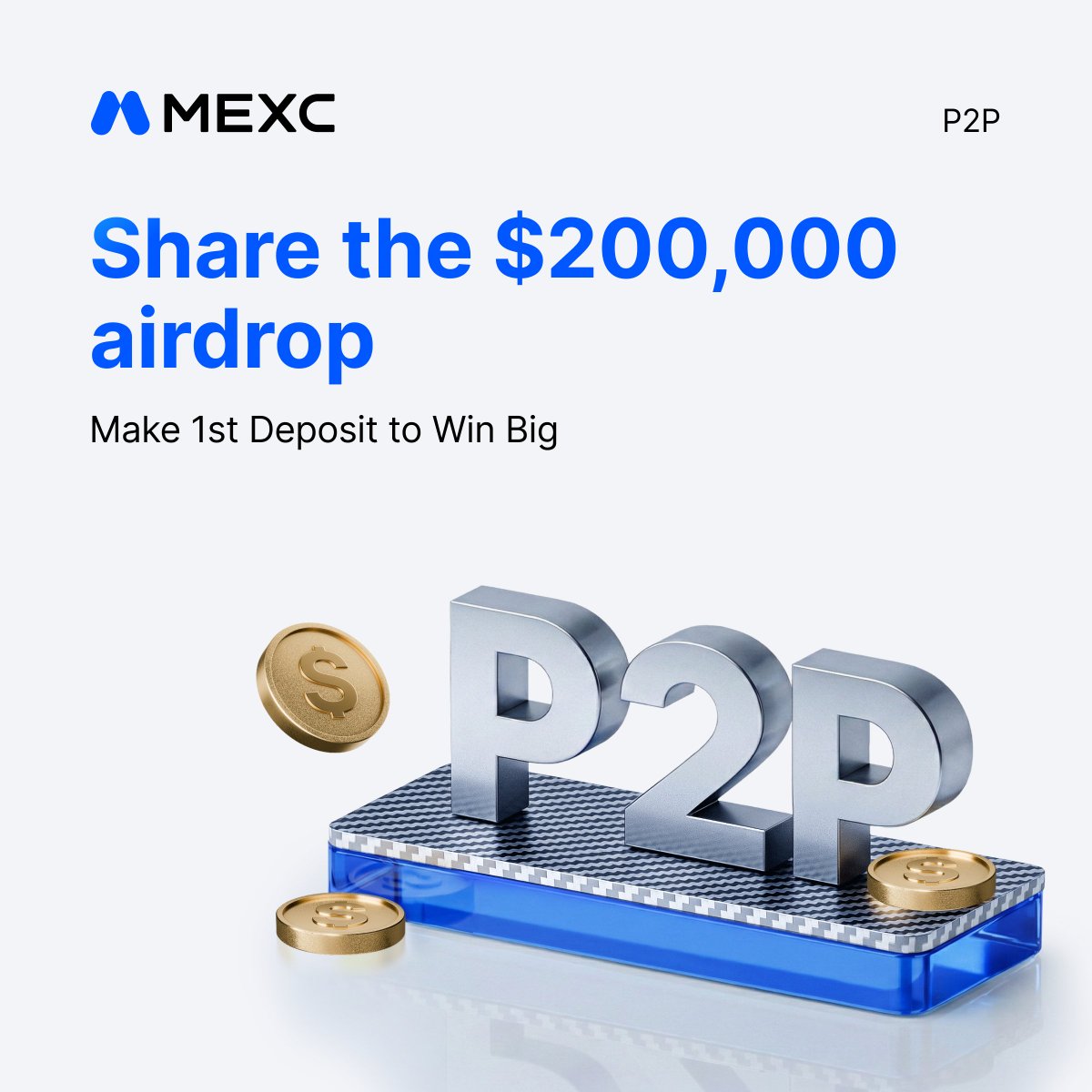 MEXC_SriLanka's tweet photo. Your first P2P deposit just got more rewarding. 💸
✨ Earn up to 10 USDT
🎁 Share $200,000 in airdrops
📅 July 1–31, 2026

Join now and make your first deposit.
https://t.co/v8jBt2wrhy
