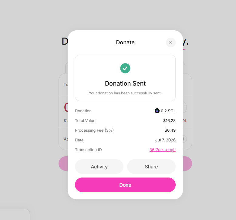 theworldofsolan's tweet photo. First donation towards world peace is done https://t.co/BAsXdKdwQK