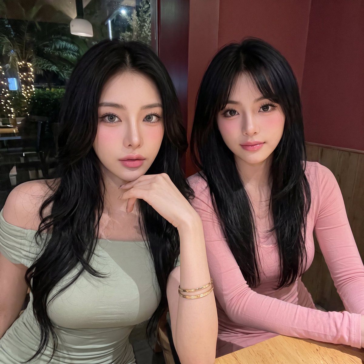 jinny__2's tweet photo. if you have the option to choose which one would you choose to go on a date with, me or my sister? https://t.co/LfKlmsDBQI