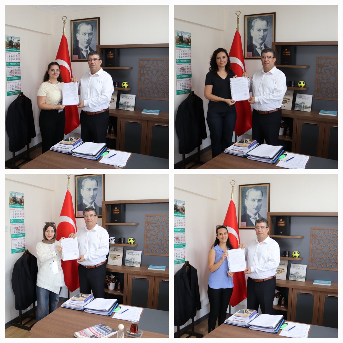 DsmBandirma's tweet photo. #Denetimliserbestlik çalışmalarımıza #gönüllü destek veren #Banü Sosyoloji Bölümü mezunlarımızı uğurluyoruz. Genç sosyologlarımızın emeklerini belgelemek adına katılım belgelerini takdim ettik. Emekleri için teşekkür eder, başarılar dileriz. #Sosyoloji #bandırma https://t.co/gZcp3Jg1ik
