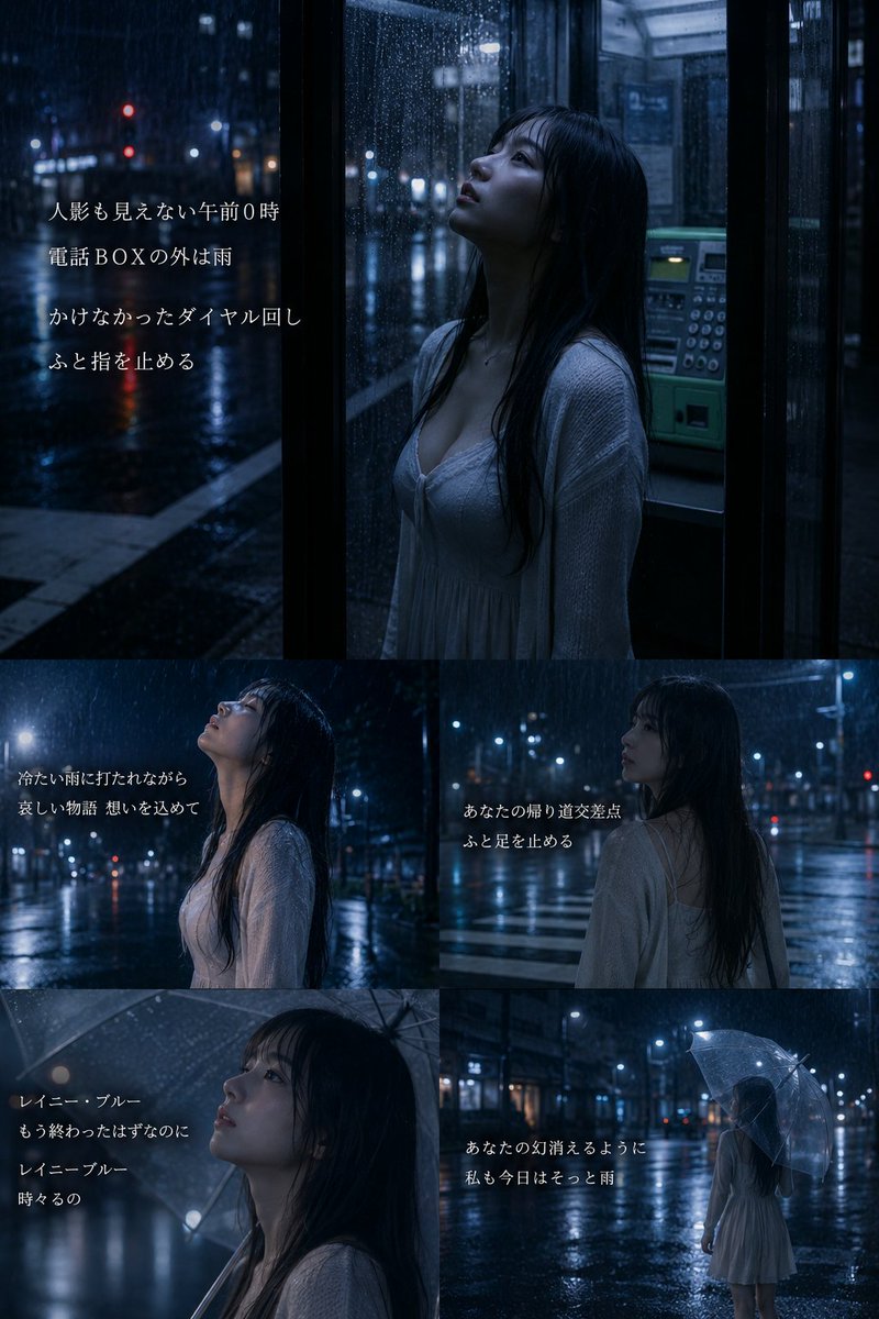 あきちゃん。 レイニーブルー #あきちゃんAIで生成