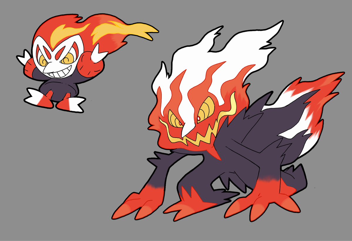 BastionPhoenix's tweet photo. More Cryptid/Yokai inspired Pokemon done for thenanancode_ on discord. 
Mothman (Bug/Dark) 
Jackalope (Ground/Fighting)
Turbo Granny (Fire/Ghost)
#POKEMON #Pokémonart #pokeart #fakemon #PokemonZA https://t.co/IdFY0oaG1N