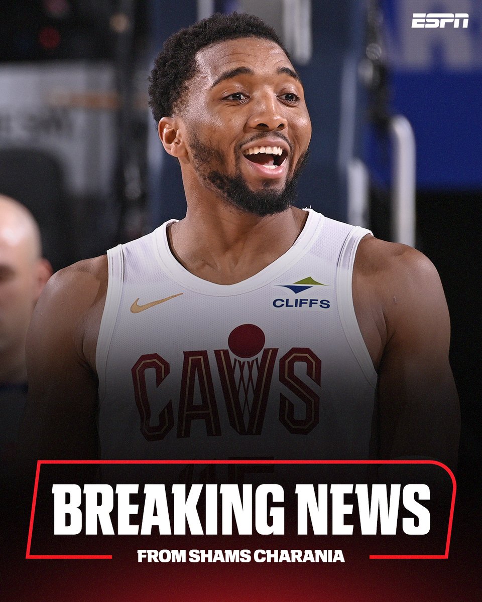 espn's tweet photo. Breaking: Donovan Mitchell has agreed on a four-year, $273 million maximum contract extension that includes a player option for the 2030-31 season and a full trade kicker, CAA's Co-Head of Basketball, tells @ShamsCharania. https://t.co/VLIXVHrkU1