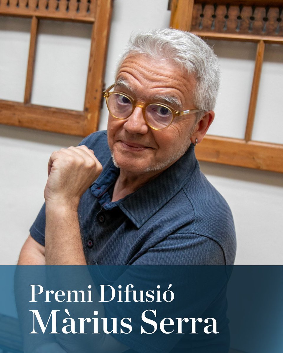 LaSetmana's tweet photo. ✨ L’escriptor, periodista, traductor i enigmista Màrius Serra ha estat guardonat amb el 6è Premi Difusió!

La junta d'@editorscat reconeix una personalitat pública que destaca per contribuir de manera notable a la divulgació, foment, promoció i projecció de l'edició i la literatura en català en el seu espai professional.

#LaSetmana26