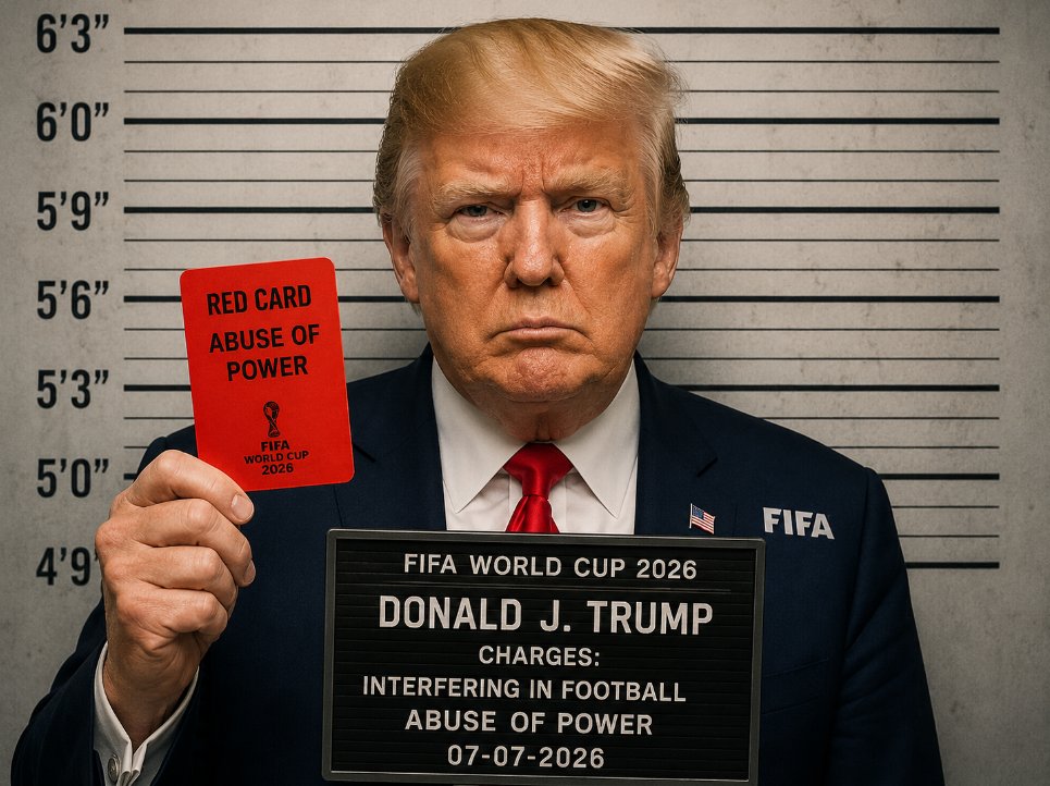 MangatoETH's tweet photo. 🚨 This should make every football fan furious.

Donald Trump getting FIFA to overturn a World Cup red card is disgusting.

One politician’s phone call should NEVER be stronger than the rules of the game. https://t.co/TVqrDy1jz7