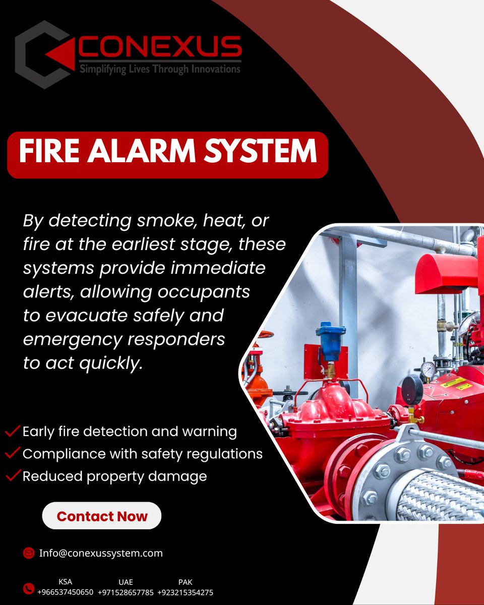 ConexusE's tweet photo. #Conexus #FireFighting #GasExtinguishingSystems #SmokeSystem #FireSystem #FireProtection #FireSafety #FireAlarmsystem #FireAlarm #Securitysystem #Alarm #Protection #Fire #Fireprotection #Firefighter #Firesolution #Maintenance #Companyalarm #Alarmsproducts #Fireextiguisher https://t.co/YKvgCqpeDd