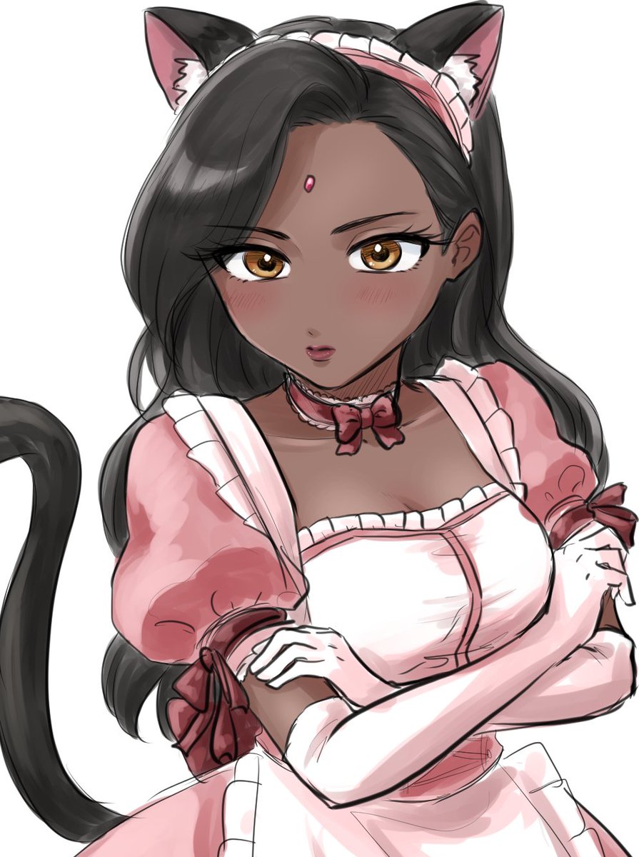 eleven_mob's tweet photo. シンメトラの猫メイドスキンが欲しかったな～の絵 https://t.co/s4k3FbOw9L
