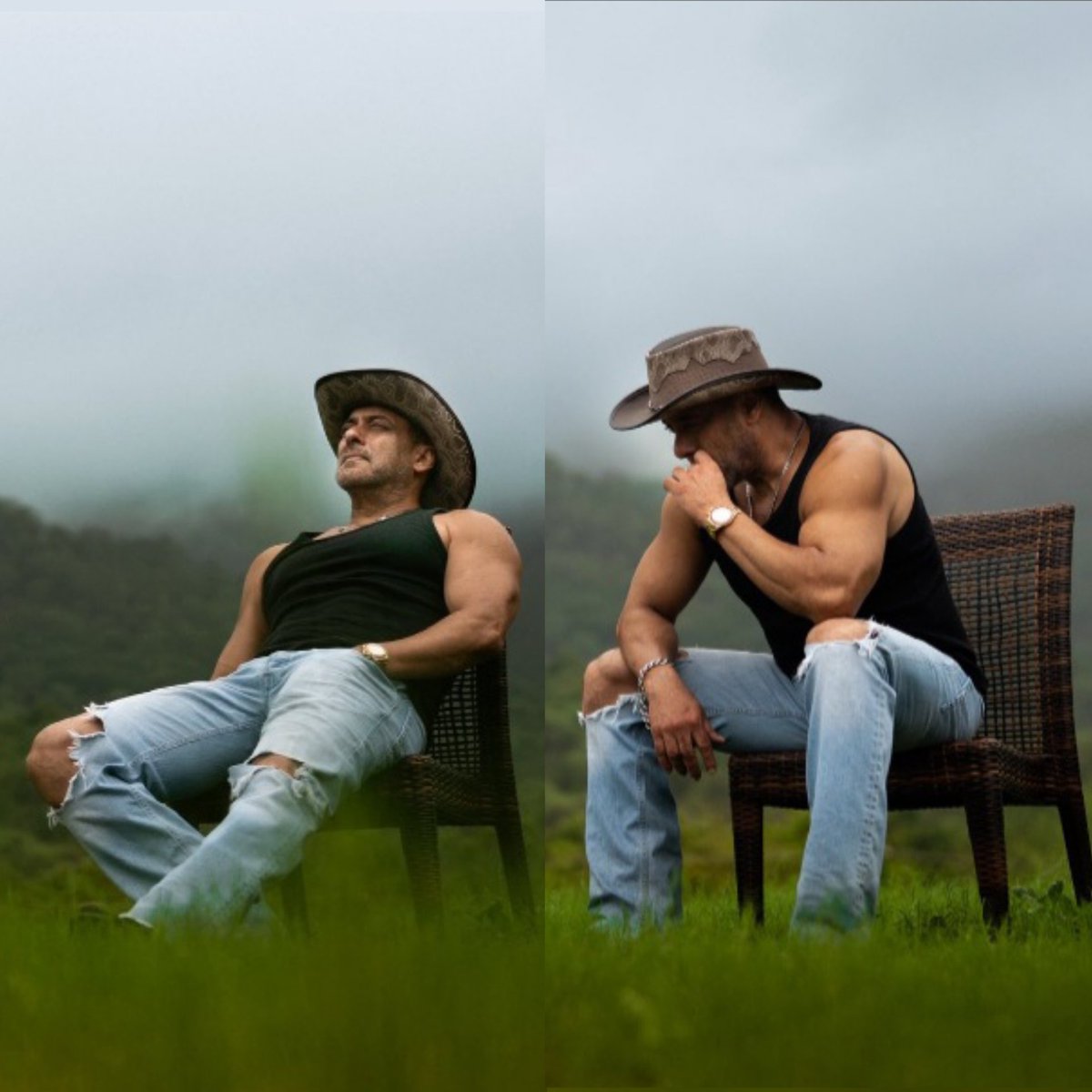 BeingSohail__'s tweet photo. LATEST: Megastar #SalmanKhan🔥

Oooo myyyy Goddd... 60 looking better than most at 40!

These biceps, triceps, the massy aura and killer style...unreal. 🥵

One latest picture &amp; the timeline is on fire. Just imagine the havoc #SVC63 is about to create. Bring it on! 🔥 https://t.co/Q8uWYPJL4V