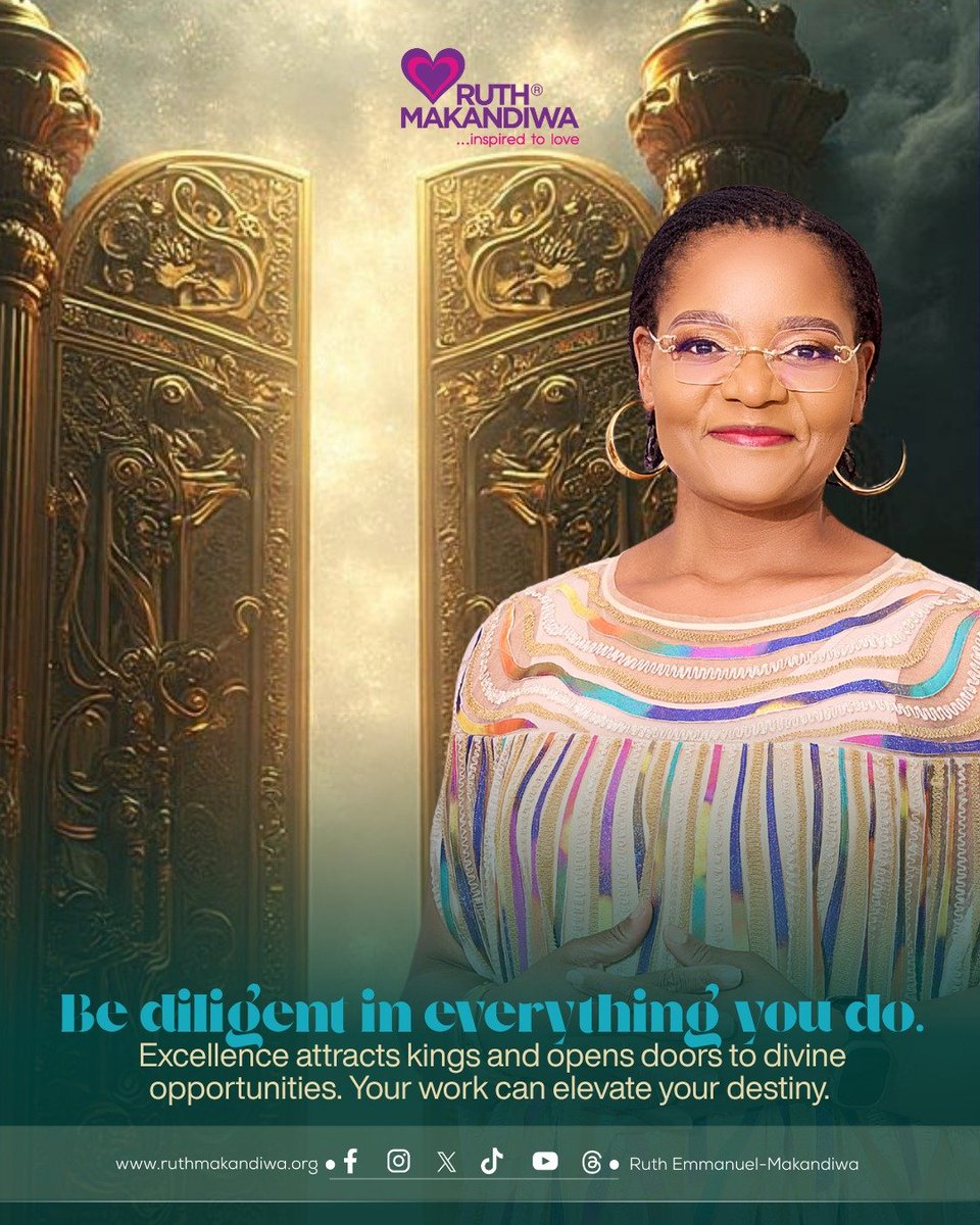 ruthmakandiwa's tweet photo. #diligence #excellence #divineopportunities #EmmanuelMakandiwa #RuthEmmanuelMakandiwa https://t.co/u3QEe97Tz0