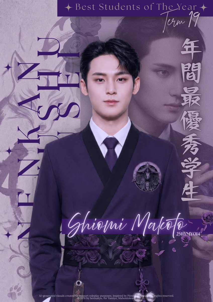 YamiyoHouse's tweet photo. ✦ 𝐍𝐄𝐍𝐊𝐀𝐍 𝐒𝐀𝐈𝐘𝐔𝐔𝐒𝐇𝐔𝐔 𝐆𝐀𝐊𝐔𝐒𝐄𝐈 ✦ 
Penghargaan perolehan poin tertinggi selama Term 19 A.R.

𝐍𝐈𝐒𝐇𝐈𝐙𝐀𝐊𝐈 𝐊𝐎𝐍𝐀𝐍
𝐒𝐇𝐈𝐎𝐌𝐈 𝐌𝐀𝐊𝐎𝐓𝐎 https://t.co/fom0C9KtIW
