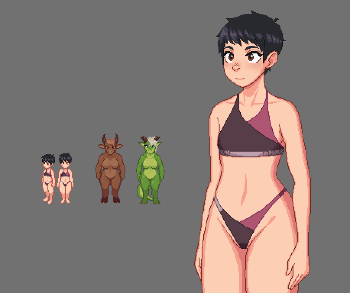 webcrumblick's tweet photo. Pixel art test for a hypothetical video game I did years ago. https://t.co/ID3yeXobbt