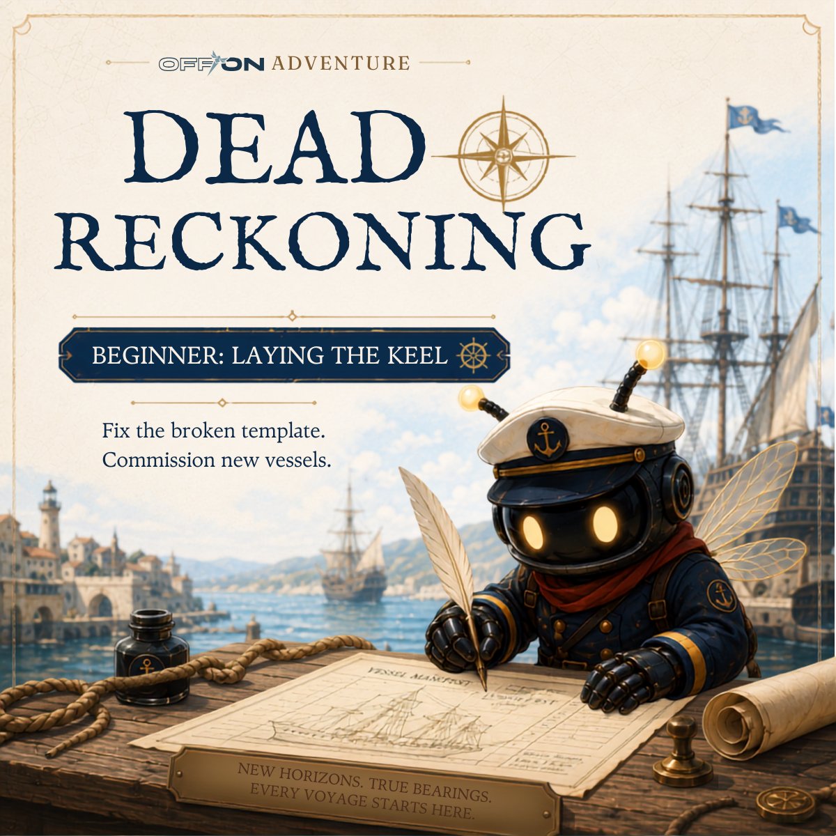 OffonDev's tweet photo. 🧭 The Grand Fleet’s commission office is stalled.
Fix the broken Backstage template, create a Gitea repo, and register a new service in the catalog.

Dead Reckoning: Level 1 — Laying the Keel is ready.

Play: https://t.co/hF3WmFSft7

#Backstage #Kubernetes #OpenSource https://t.co/V4zbv2SwwD