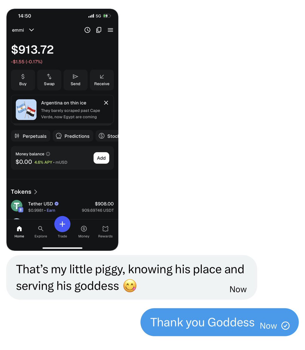 Born2Findom_01's tweet photo. Just sent to a new goddess after lurking her page for few hours. Wallet gone, dignity slightly lower, and I’m already thinking about the next one 💎 https://t.co/1tHOigr4Cd