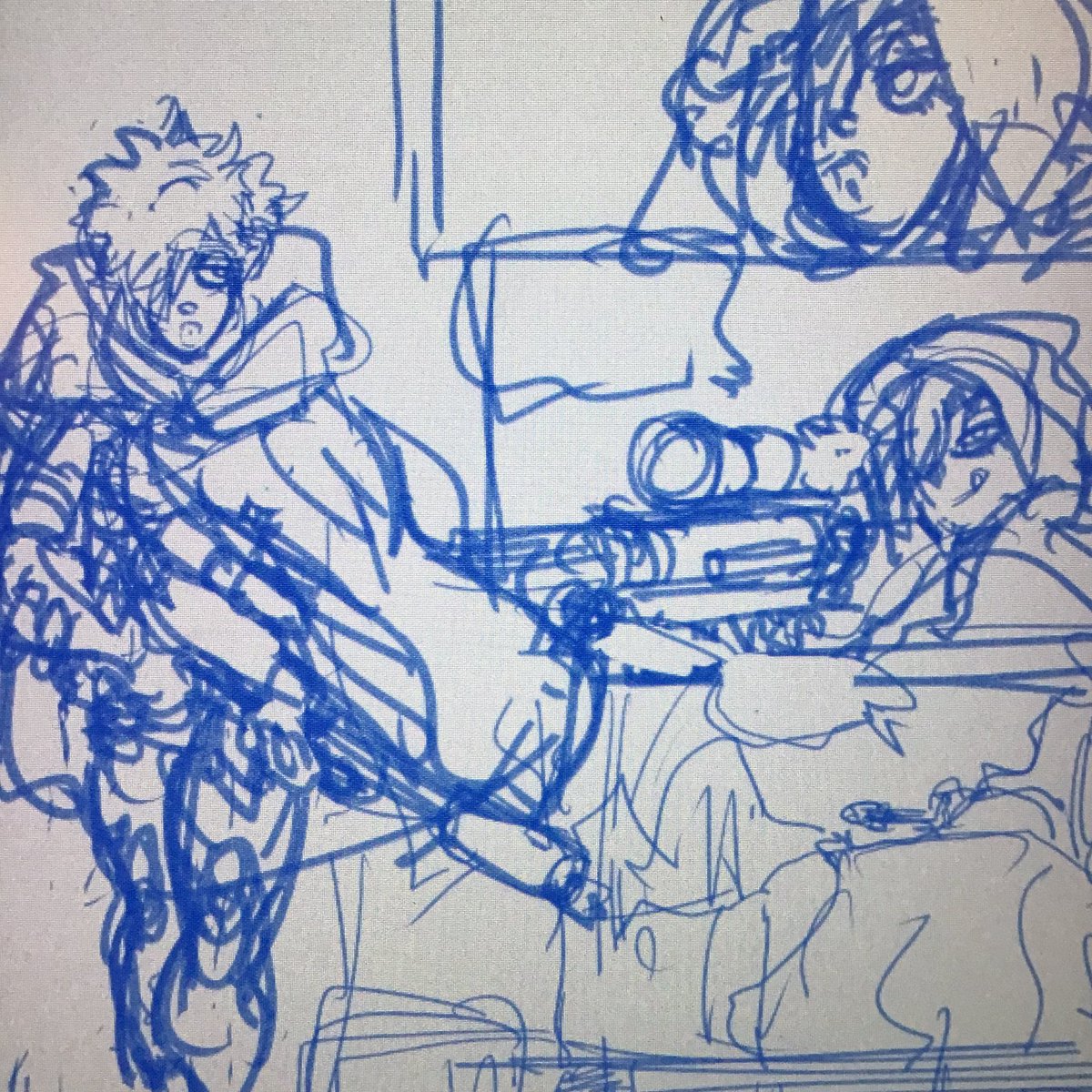 heidon's tweet photo. roughs for a comic 頂いたSwitch2版のStarFox、やる事とやりたい事が溜まっててまだ未プレイ;夏コミケ後に始められると良いなぁ。レイダースはその後かな😅 https://t.co/cnugygngfU