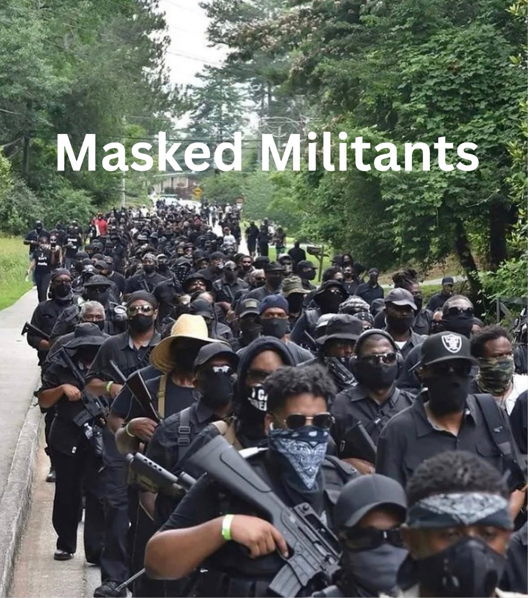 1776General_'s tweet photo. The black savage militants march armed and you don't here a word out of the MAGA influencers about it.

Many MAGA influencers are bought and paid for by foreign communist interests. https://t.co/TdGvz0Jeof