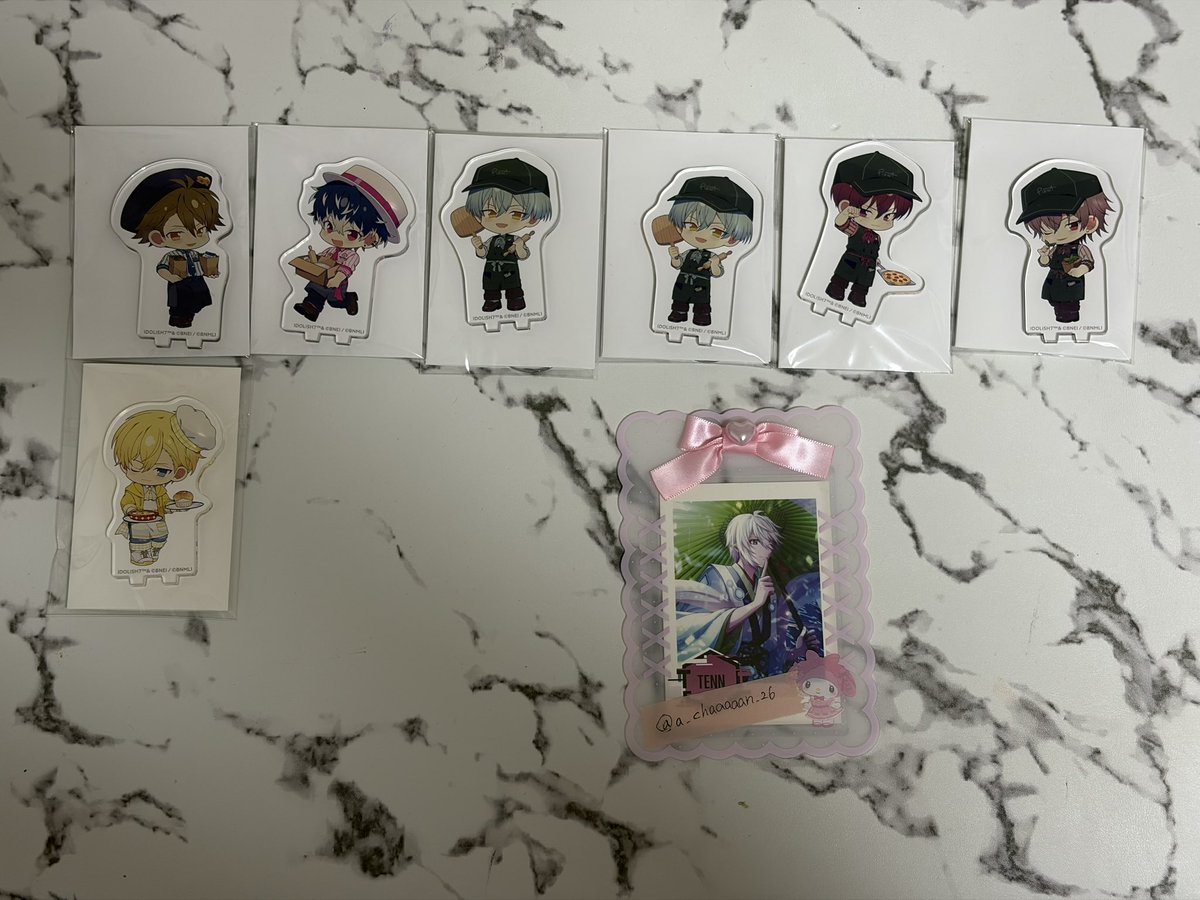 a_chaaaaan_26's tweet photo. 〖交換〗 アイナナ アニメイトカフェ アニカフェ

譲┊︎画像1-4
求┊︎画像5 天 または 定価(+送料)

☞初回ﾘﾄﾘﾝご一読ください
☞郵送譲渡は2点~
☞🖤は無印含むまとめての譲渡優先
☞お返事お時間いただく場合がございます

ﾘﾄﾘﾝ記載日お手渡し,郵送◎ https://t.co/3iFxgfwfOW