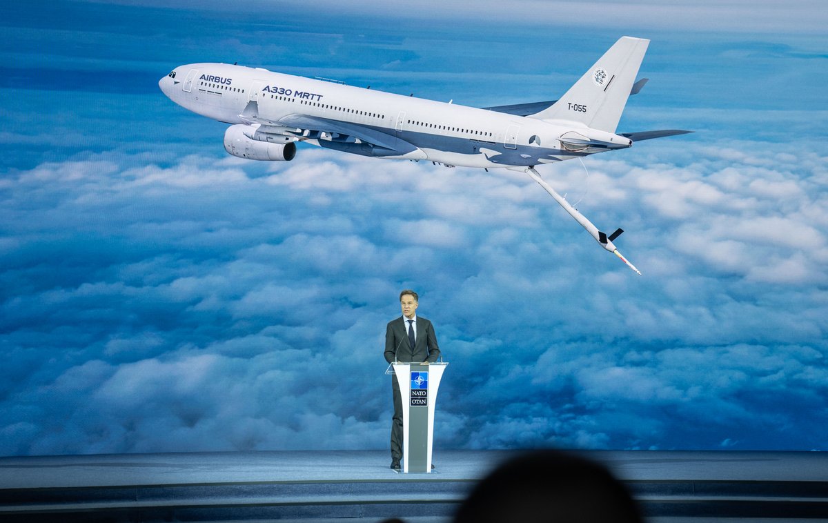 AirbusDefence's tweet photo. .@SecGenNATO has officially announced the incorporation of Finland 🇫🇮 as a new member of the Multinational MRTT Fleet, expanding the base of participating nations and reinforcing European sovereignty in critical defence capabilities.  

The #A330MRTT MMF programme now comprises nine participating nations: the Netherlands, Luxembourg, Norway, Germany, Belgium, Czechia, Sweden, Denmark and Finland.

The announcement showcases the strong cooperation between @NATO, the participating nations and industry, led by Airbus. The programme stands as an example of how nations can pool and share resources to secure continuous access to state-of-the-art capabilities, demonstrating how Europe can respond effectively to evolving security challenges through innovation and cooperation.

With nine A330 MRTTs in operation from a total order of 12 aircraft, the MMF unit has already deployed to  NATO's Eastern Flank, supported civilian and refugee evacuations in Afghanistan, and participated in multinational exercises in the Indo-Pacific region.