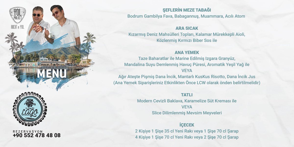 LagoBodrum's tweet photo. 📆11 Temmuz Cumartesi
📍Lago Bodrum – Göltürkbükü
📞 +90 552 478 48 08
#Bodrum #LagoBodrum #Restorant #Gölköy #GölköyRestorant #SahilRestorantı #YolProject #CanlıMüzik https://t.co/63jGkYkPdd