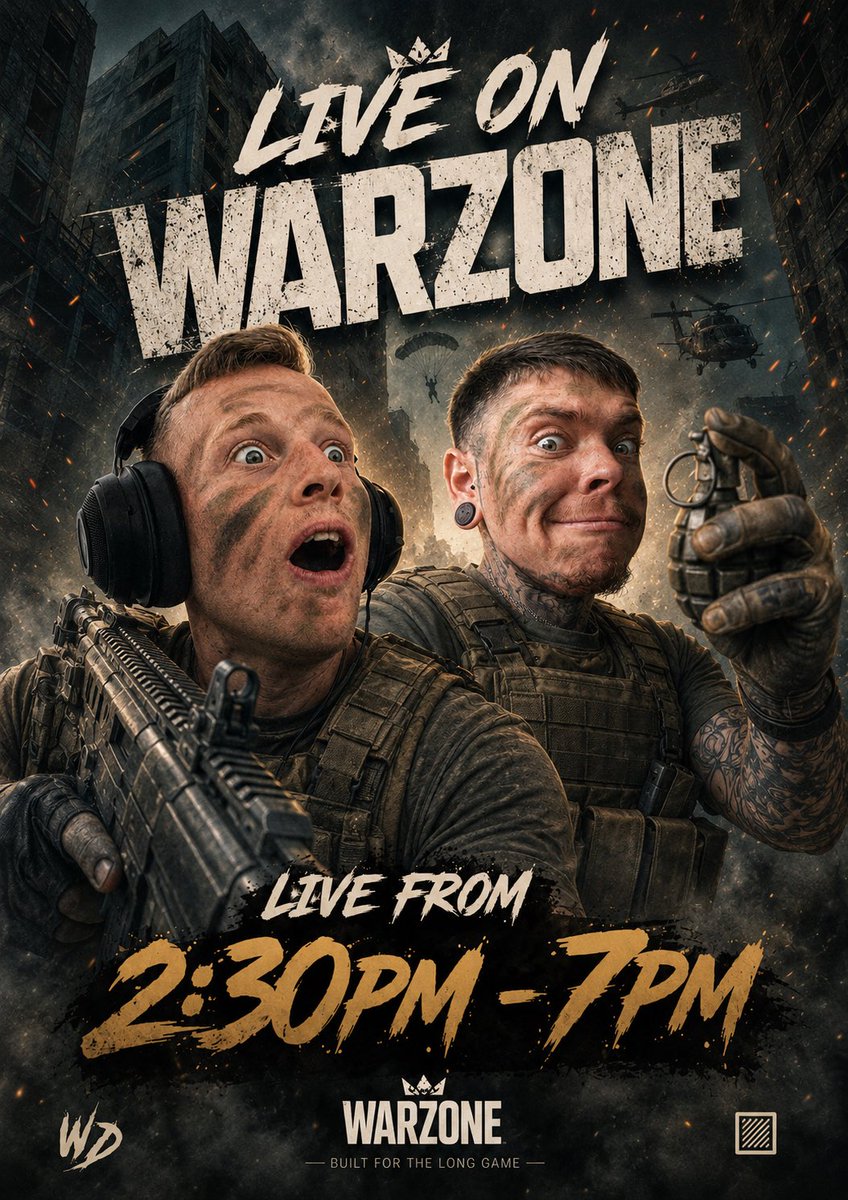WheelyDev666's tweet photo. Today’s stream 

https://t.co/YyEo5puwl8

#twitch #streamer #warzone https://t.co/lE74bXdcwQ