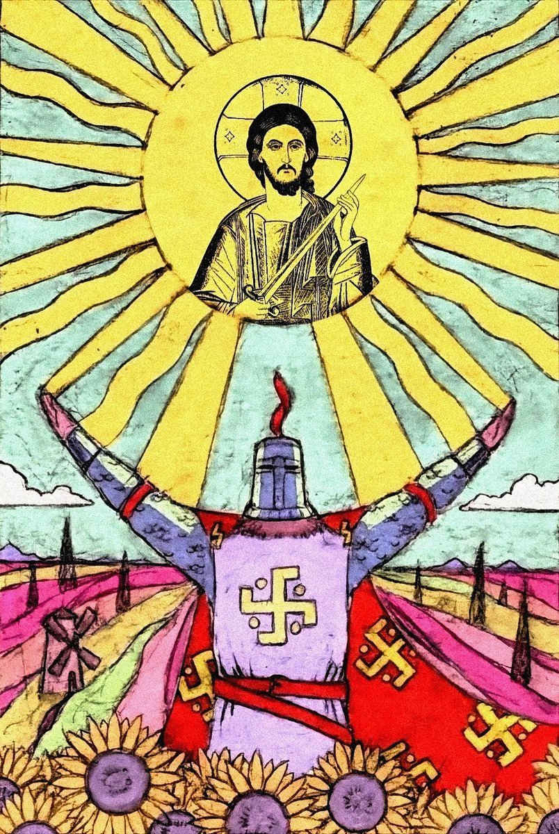 Mirror000Mirror's tweet photo. In the future, when most Whites are no longer Christian, we're just going tell everyone that guy in the sun was Sol Invictus and that some retarded leaders were just worshipping Sol Invictus wrong because they let Christianized jews trick them.
And no one can stop us if we do. https://t.co/rSuy9YfQaS