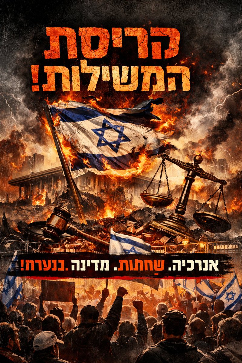 IAFPini's tweet photo. נתניהו גורר את המדינה לאנרכיה. הממשלה מתעלמת מבג״ץ, מחוקקת חוקים הזויים, ומפוררת את היסודות שהחזיקו אותנו שנים.
מיליוני אזרחים רואים את זה ושותקים. האופוזציה לא בפעולה 
השתיקה הזו היא מה שמאפשר לכל זה לקרות. אם לא נעמוד עכשיו, אם לא נציב גבולות ברורות 
נישאר בלי מדינה ועם נתניהו. https://t.co/ONrfE1yhkR