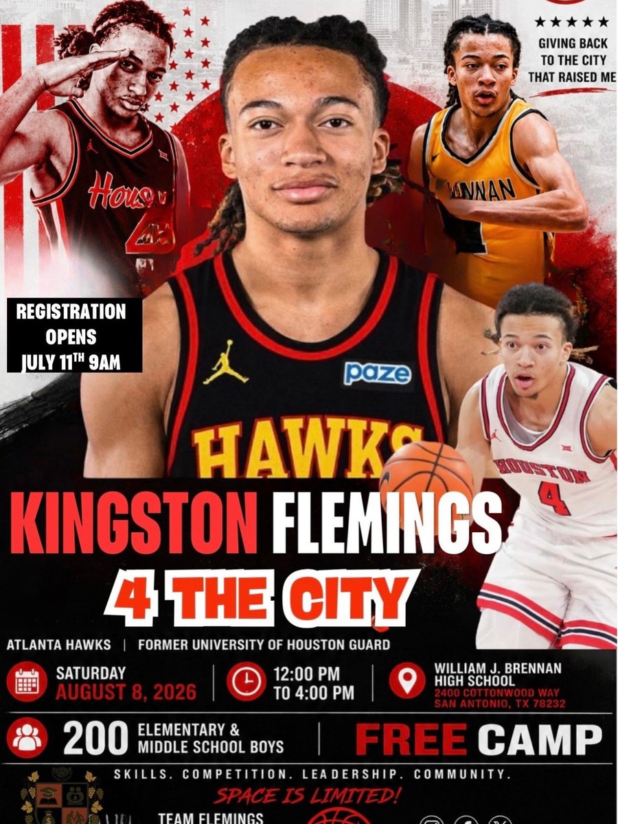 en_fermera's tweet photo. Kingston Flemings, 4 the city camp! link and QR code will be shared this week, by Wednesday. Last year with 100 spots, registration closed out within 3 min. This year we are increasing the spots to 200. The 4 the city camp is BOYS ONLY! Hope to see you there. https://t.co/kIN9k2HX1X