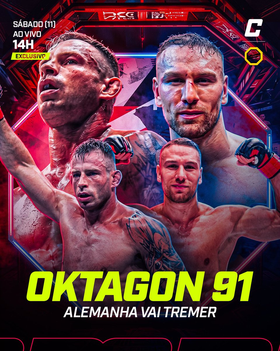 combate's tweet photo. A ALEMANHA VAI TREMER! 🇩🇪

O OKTAGON 91 promete mais uma noite de grande muita emoção dentro do cage. Os principais nomes da organização entram em ação num card que tem tudo para entregar grandes lutas do início ao fim.

Contém texto alternativo.

#Combate #OKTAGON91 #MMA #Lutas https://t.co/o0F6fYz6wZ