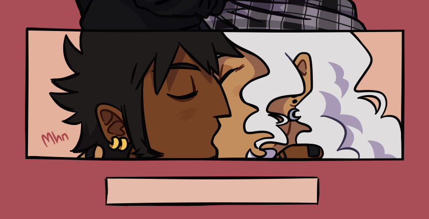cevrambles's tweet photo. I don't draw kissing all that often (I'm shy 🙈) but these assholes probably have the most in volume 💕 https://t.co/LMyiaK5RAr