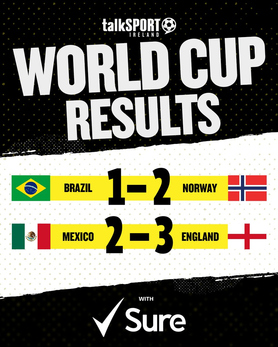 Corks96FM's tweet photo. Here’s the latest results from the FIFA World Cup 2026. With Sure, A Proud Sponsor of the FIFA World Cup 2026. https://t.co/K4xz6PxjnD