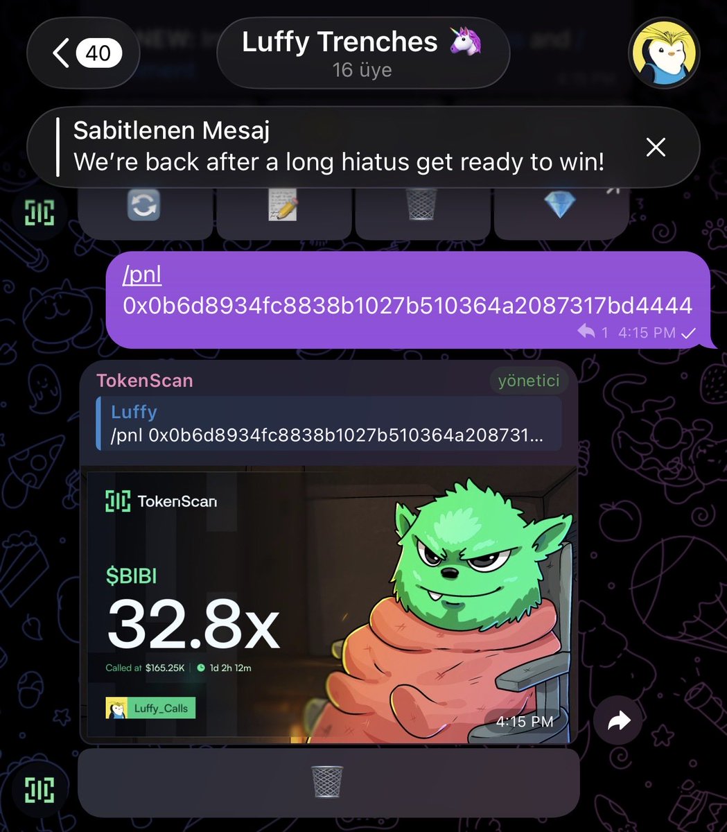 Sirleon1xx's tweet photo. Lets gooo baby 

$bibi 33x private chat 🔥🔥🔥

0x0b6d8934fc8838b1027b510364a2087317bd4444 https://t.co/YMNNJHo0Dv