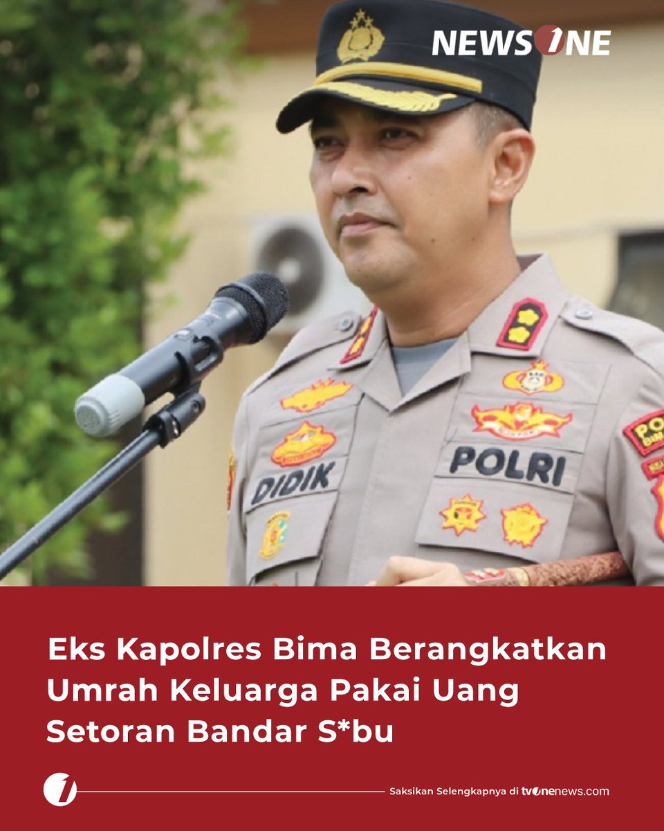 tvOneNews's tweet photo. JPU Pengadilan Negeri Raba Bima mengungkap fakta baru terkait setoran uang nark*ba dari bandar s*bu pada kasus eks Kapolres Bima Kota.
Selengkapnya di https://t.co/ESq9MKoNMU
#HardNews_Hukum #NewsOne #CariBeritaditvOne #EksKapolresBima #JPU #IbadahUmroh #NO01 https://t.co/PrIOEyudW9