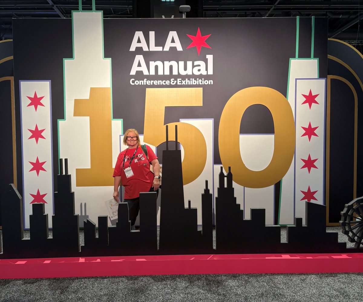 state_library's tweet photo. Indiana Young Readers Center librarian Tammie had a great time at the America Library Association Annual Conference in Chicago last week. #ALA #library #Chicago https://t.co/e61LU0DBZP