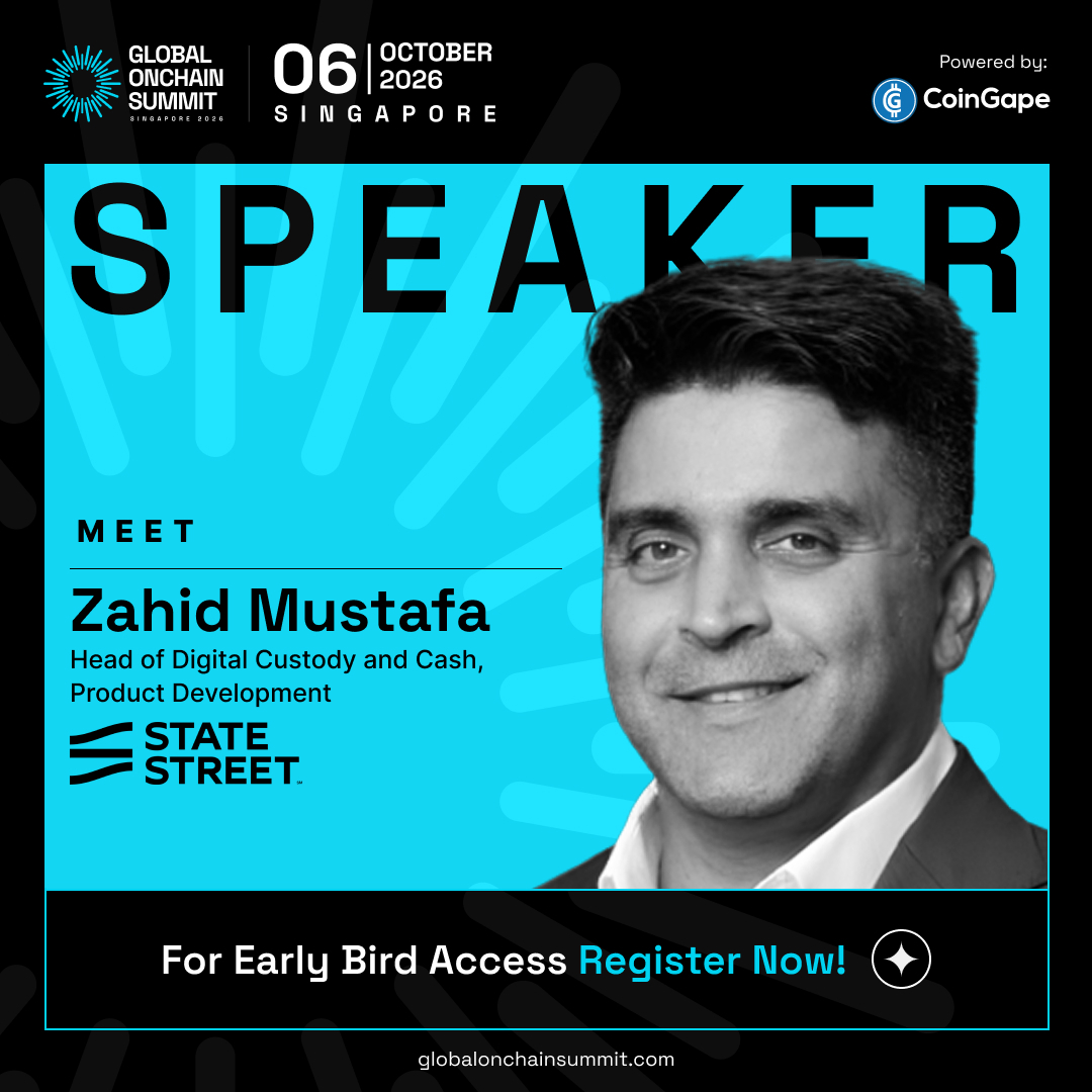 GlobalOnchain's tweet photo. Meet Zahid Mustafa, Head of Digital Custody and Cash, Product Development at @StateStreet , as a speaker at Global Onchain Summit Singapore 2026.

From institutional digital assets and tokenization to custody infrastructure and onchain finance, Zahid will share his perspective on October 6 in Singapore at Global Onchain Summit Singapore 2026.

🎤 Apply to Speak at GOS:
https://t.co/QPUUnXoBge

📍 Singapore | Oct 6, 2026

🎟️ Register here to attend: https://t.co/J8xxuMP8Rs

Powered by @CoinGapeMedia ⚡