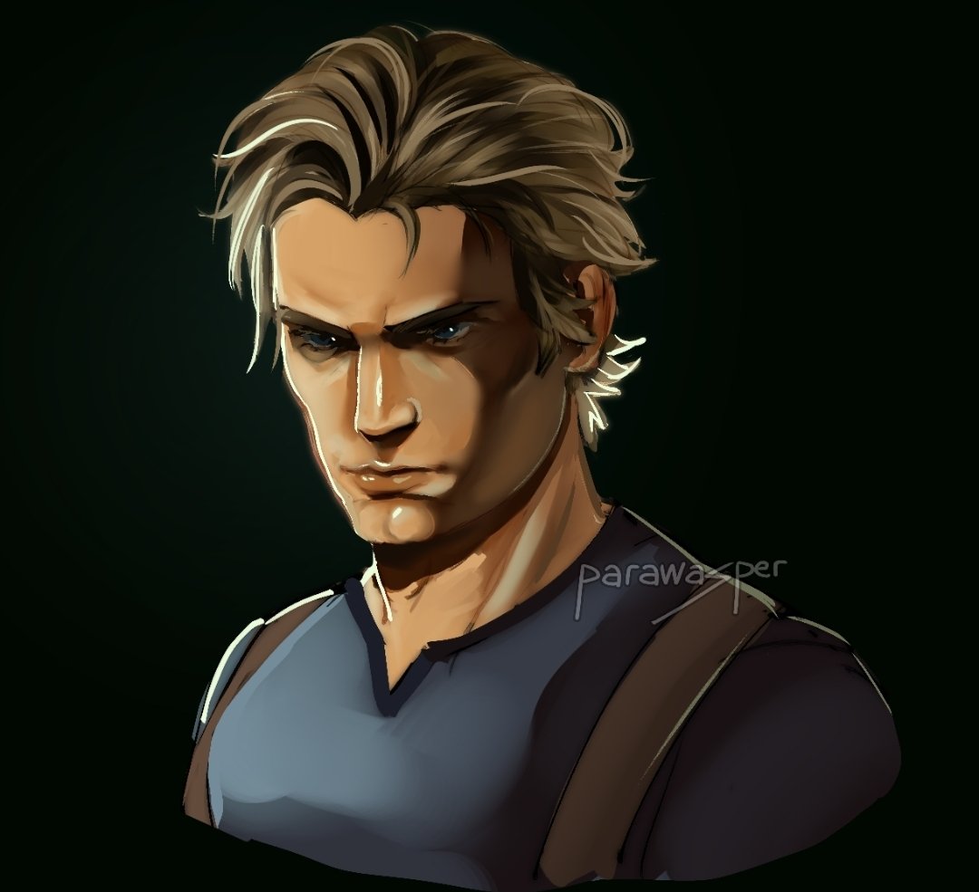 parawasper's tweet photo. i'm meeting leon kennedy's voice actor (nick apostolides) and i rly wanna draw him a leon! help me decide which version 🙏 here's some of my art

#REBHFun #LeonKennedy https://t.co/IU6Kw8tw3O