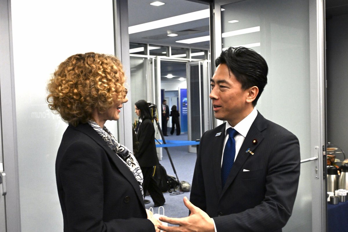 ModJapan_en's tweet photo. On Jul 7, DM Koizumi held a meeting with NATO Deputy Secretary General Shekerinska. They welcomed their reunion following their meeting in March and welcomed the progress of Japan-NATO defense cooperation.

Summary: https://t.co/44bA3Z7r9h https://t.co/WCULjuKVHj