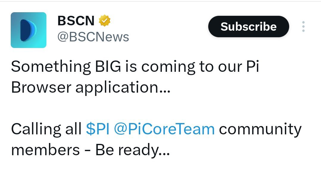 rudra_fi's tweet photo. 🚨 Something BIG Could Be Coming to Pi Browser! 👀🔥

According to BSCNews, a major update for the Pi Browser could be on the way.

No official details have been revealed yet, but the report has already sparked excitement across the Pi community.

With Pi Network rolling out frequent ecosystem updates, many Pioneers believe something significant could be announced soon.

What feature are you hoping to see added to the Pi Browser? 👇